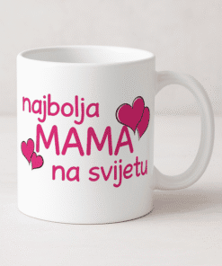 Najbolja MAMA na svijetu šalica, personalizirana dar za majke, idealno za poklon, optima quality.