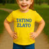 Tatino zlato dječja majica, yellow, komad za toplu sezonu.