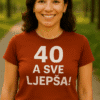 T-SHIRT ZA 40. ROĐENDAN, MODERAN DIZAJN, PERSONALIZIRANE ODJEĆE.