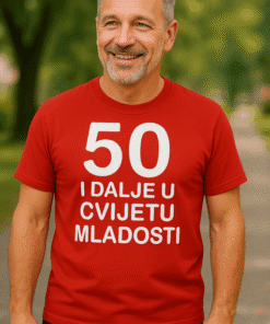 50 godina, majice za sve prilike, personalizirane i kvalitetne tiskane majice za svaku prigodu.