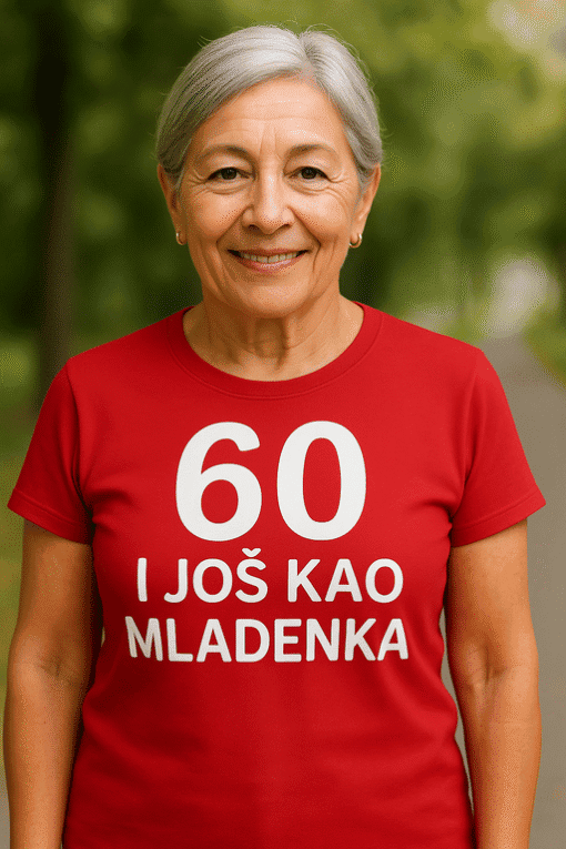 60. rođendan majica s inspirativnim motivom za žene.