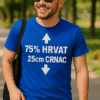 Hrvatska majica s porukom, idealna za promociju i događaje.