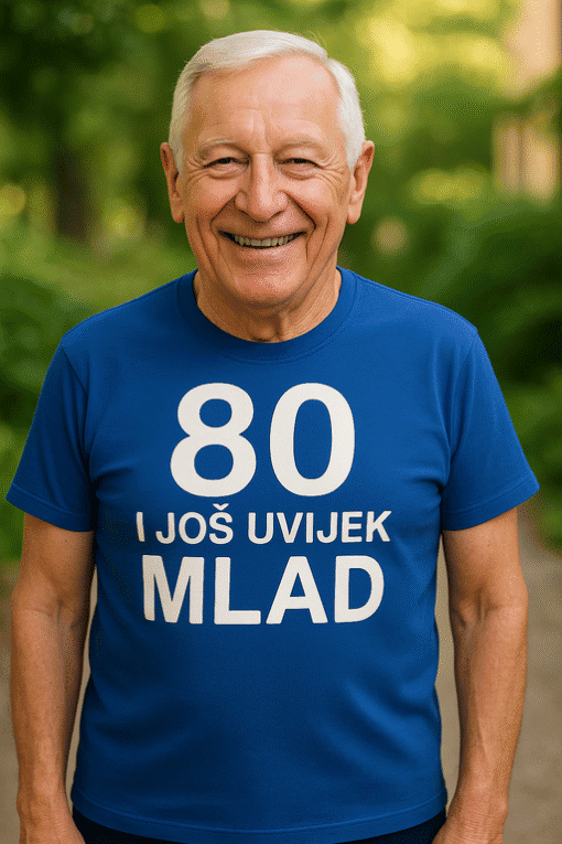 60+ godina, sportski majice, udobne i kvalitetne T-shirt majice za starije osobe.