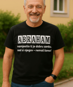 Majica s natpisom Abraham – proš’o zadnji za 50. rođendan