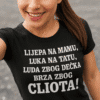 Lijepe majice za djecu, odjeća s natpisima, personalizirane majice Optima.