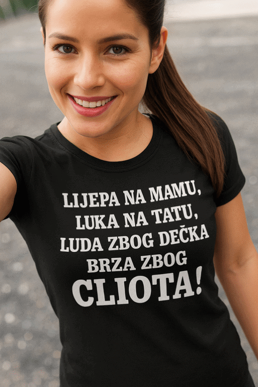 Lijepe majice za djecu, odjeća s natpisima, personalizirane majice Optima.