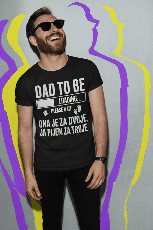 Nježno crne majice za tatu s humorom, idealne za svaku priliku.