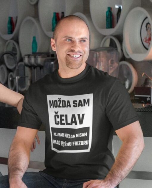 Majica s natpisom ćelav