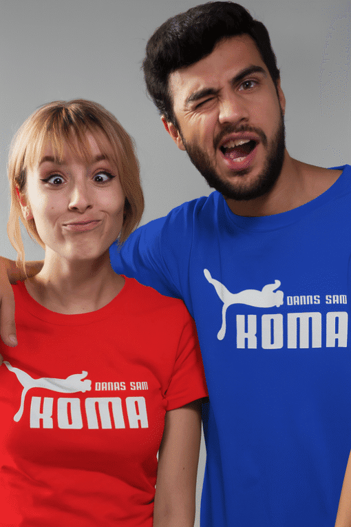 Odjeća s natpisom za ljubitelje pasa i fitness, prikladna za optima aktivnosti.