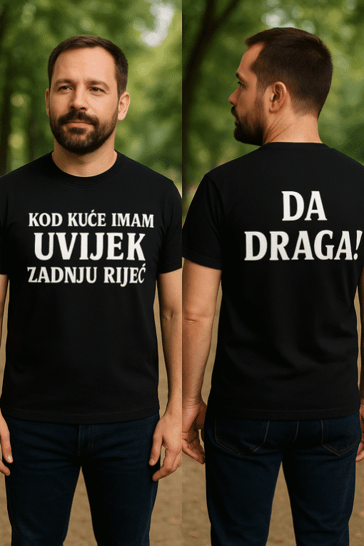 Uvijek šala s partnerom na majicama, odlično za zabavu i prijateljstvo.