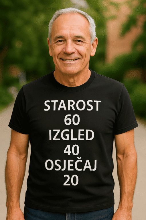 Optički majice za starije osobe, ugodna odjeća za starije, kvalitetne majice za svakodnevno nošenje.