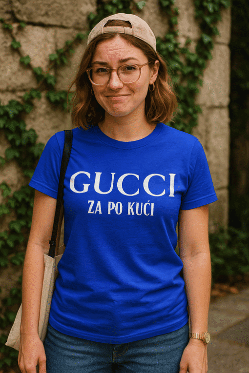 Majica s natpisom GUCCI za po kući