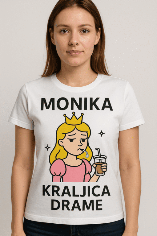 1. Personalizirana majica s imenom i motivom princeze, idealna za poklon ili osobni stil.