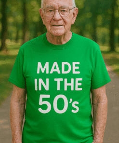 MADE IN THE 50’s majica, unisex, kvalitetan pleteni tekstil, moderna sportska odjeća.