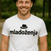 Mladoženja majica, personalizirani majice za mladoženju, unisex majice za vjenčanje.