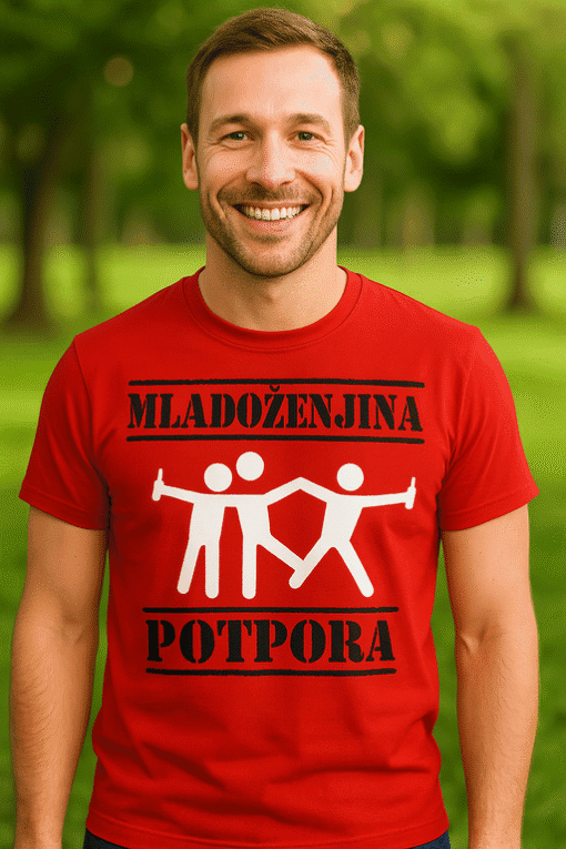 Mladenačka majica s motivom i natpisom za sport i rekreaciju, visokokvalitetne tkanine.