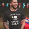 Majica s natpisom moja stara fotka pivo