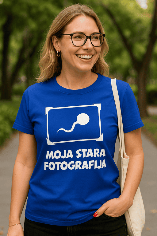 Majica s natpisom MOJA STARA FOTOGRAFIJA