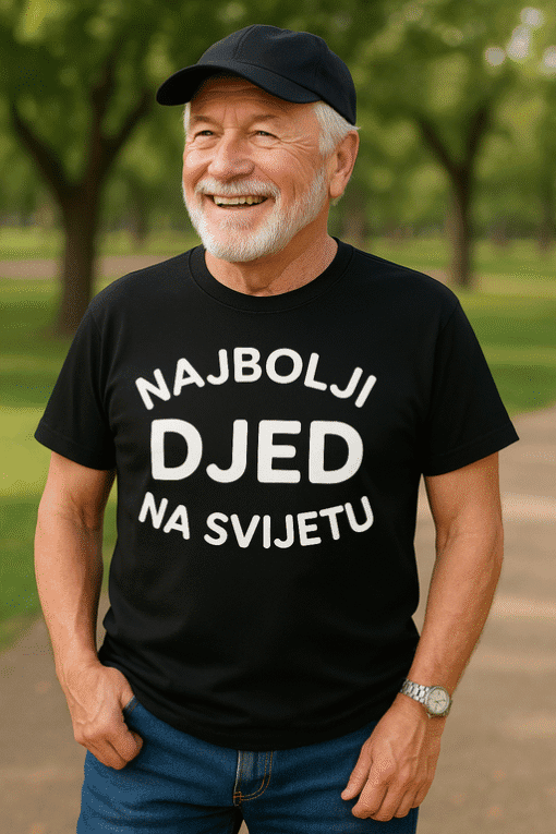 Najbolji djed na svijetu, originalna majica za obiteljske prilike i poklone.