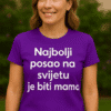 Zaštitni tisk na majici s porukom za majke, optimalna majica za žene ljubiteljice talenta.