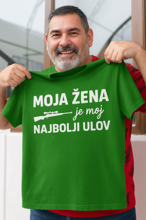 Majica s natpisom Najbolji ulov