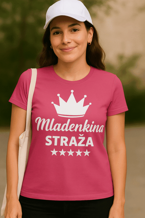 Šarena majica s natpisom Mladinka straža, idealno za sportske aktivnosti i svakodnevno nošenje.