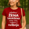 Savršen dizajn majice s natpisom za žene, personalizirana djevojačka majica.
