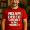 - Čarobna majica sa smiješnom porukom za ljude koji vole humor i optima odjeću.