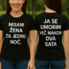 Nasm žena za jednu noć, optima majice za žene s ispisima.