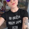 Oružje jezik, majica za ljubitelje šala i humora, Top-majice.hr.