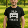 1. T-shirt s natpisom "Old School" za muškarce, udoban i originalan dizajn.