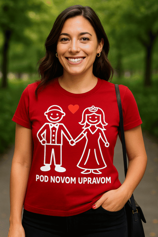 Odličan print na majici za ljubitelje optima.