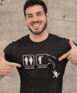 Ženska majica s humorističkim printom o rješavanju problema.