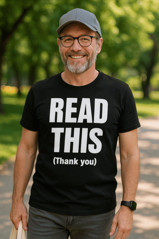 Otvoreni majica s porukom, savršen za svakodnevno nošenje i promociju brenda Optima.