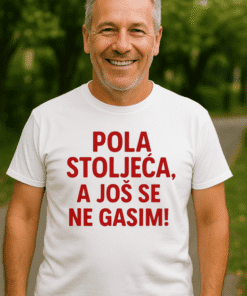 Majica za 50. rođendan s natpisom pola stoljeća
