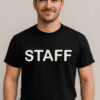 STAFF majica za osoblje, kvalitetne tkanine, udobno nošenje, idealno za radna okruženja.