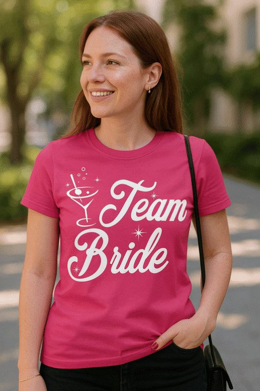 Sjorna za bridez eko majice za mlade i prijatelje, pokazivanje timskog duha i veselja.