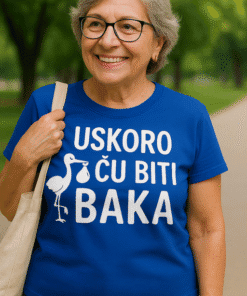 Smiješna majica s natpisom za stariju osobu,unisex, moderna, zabavna, originalna.