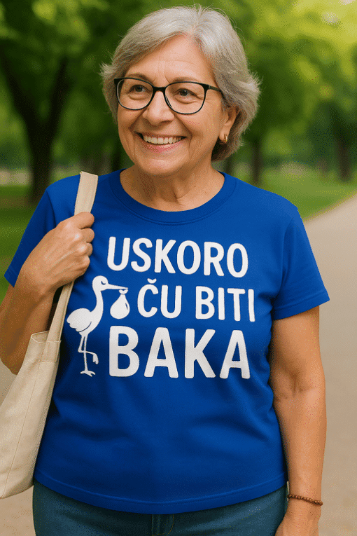 Smiješna majica s natpisom za stariju osobu,unisex, moderna, zabavna, originalna.