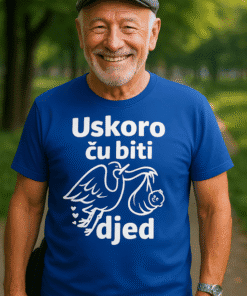 Uskoro ću biti djed, unikatna majica za buduće djedove, personalizirane majice s natpisom.