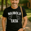 Najbolji tata majica, personalizirani otisak za muškarce, savršen poklon od top majice.hr.