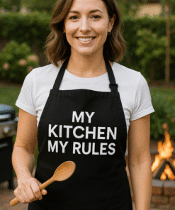 Omiljeno kuhinjsko odijelo s natpisom My Kitchen My Rules, logo Top-majice.hr.