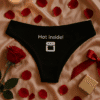 Seksi donje rublje s natpisom Hot inside!.