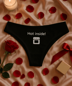 Seksi donje rublje s natpisom Hot inside!.