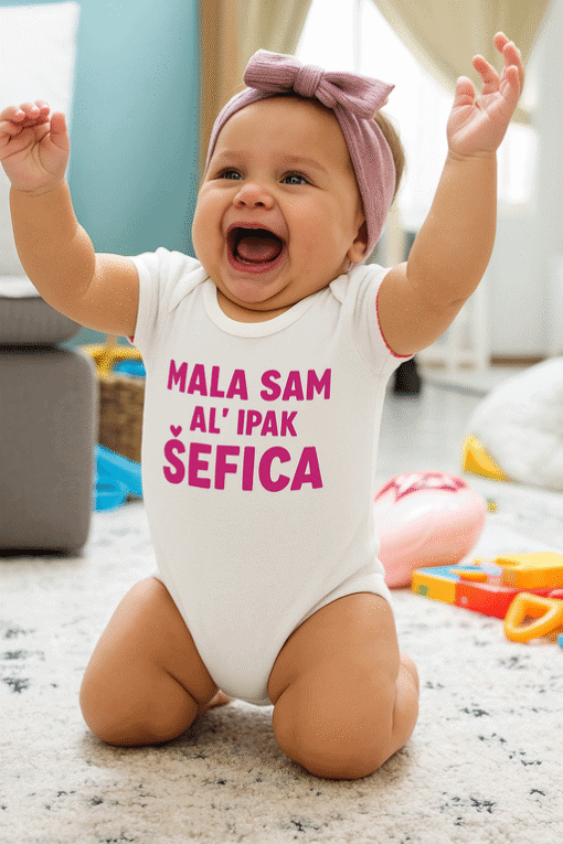 Ugodan tekst za SEO: majica za bebe, personalizirana majica, Originalni dizajn.