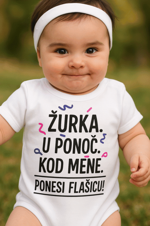 Ženska dječja majica s humorističnim natpisom, idealna za ljetne i sportske aktivnost, dostupna na Top-majice.hr.