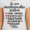 Medicinska sestra majica s humorističnim porukama, idealno za zdravstvene djelatnike, optima kvaliteta i dizajn.