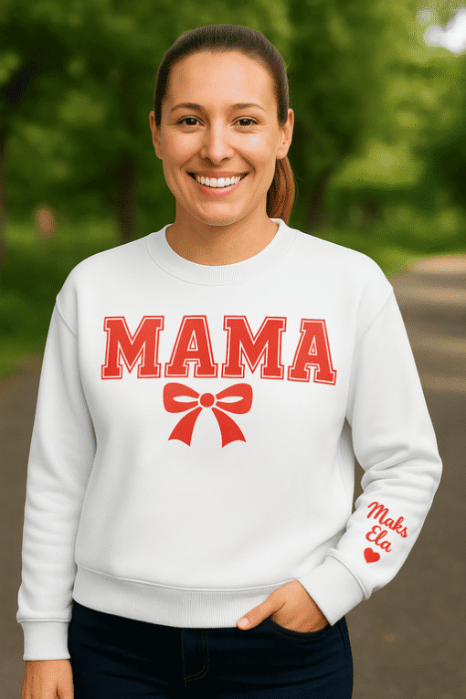 Mama majica s ljubavnim motivom, personalizirana poklon majica za mame.