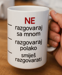 Ne razgovaraj sa mnom, razgovaraj polako, smiješ razgovarati na šaljiv način.