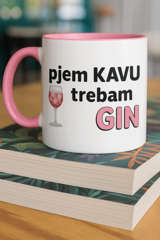 Najbolji način za vođenje razgovora o kavi i ginu, personalizirane šalice s natpisom za poklon.
